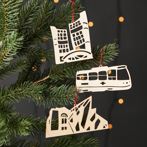 Toronto Icons Wooden Ornaments (set of 3)