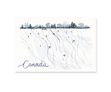 Load image into Gallery viewer, Canada Toboggan Postcard