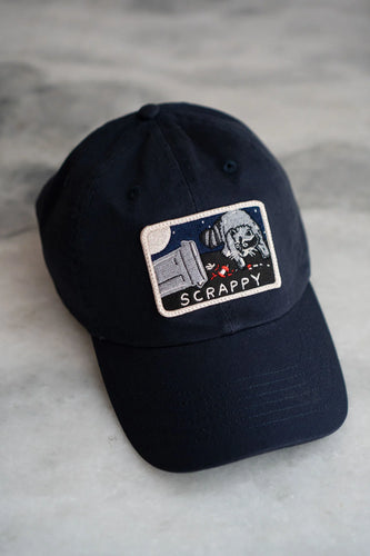 Scrappy Raccoon Dad Cap (Deep Navy)