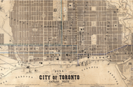 1857 City of Toronto Map Print