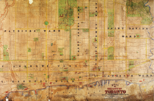 Early Toronto Government Survey Map Print