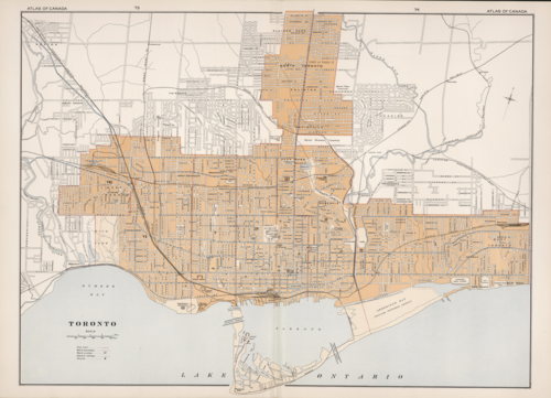 1915 Map of Toronto