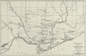 1924 Map of Toronto