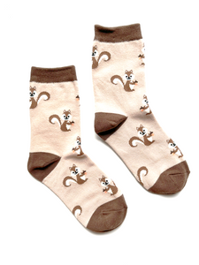 Kids Squirrel Funky Crew Socks