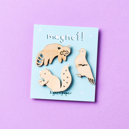 Toronto Critters Wooden Magnets set of 3 (Copy)