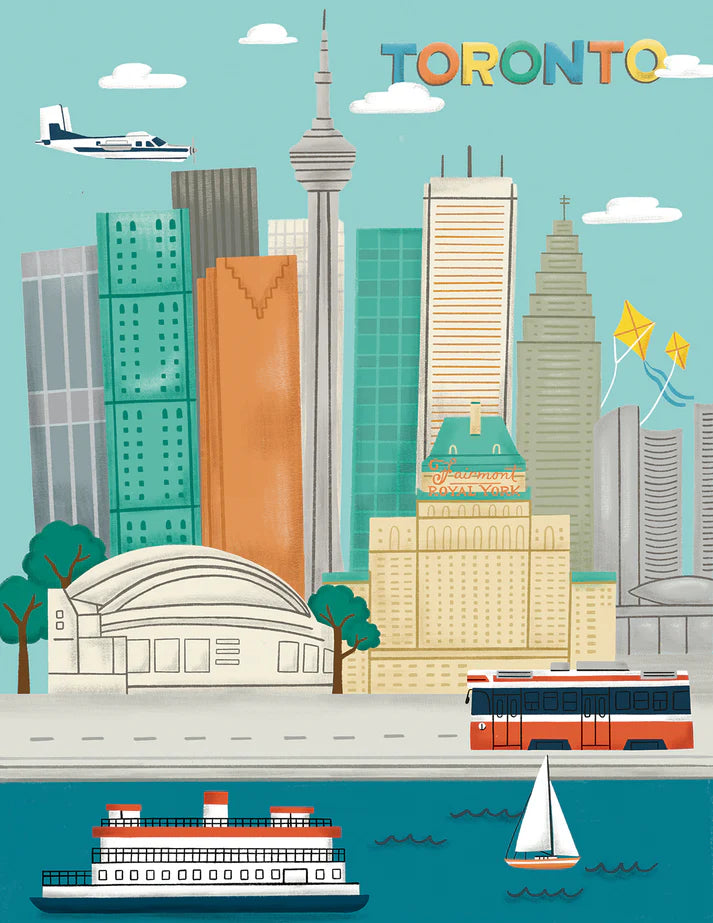 Toronto Skyline Icons Print – Spacing Store: Toronto's City Gift Store