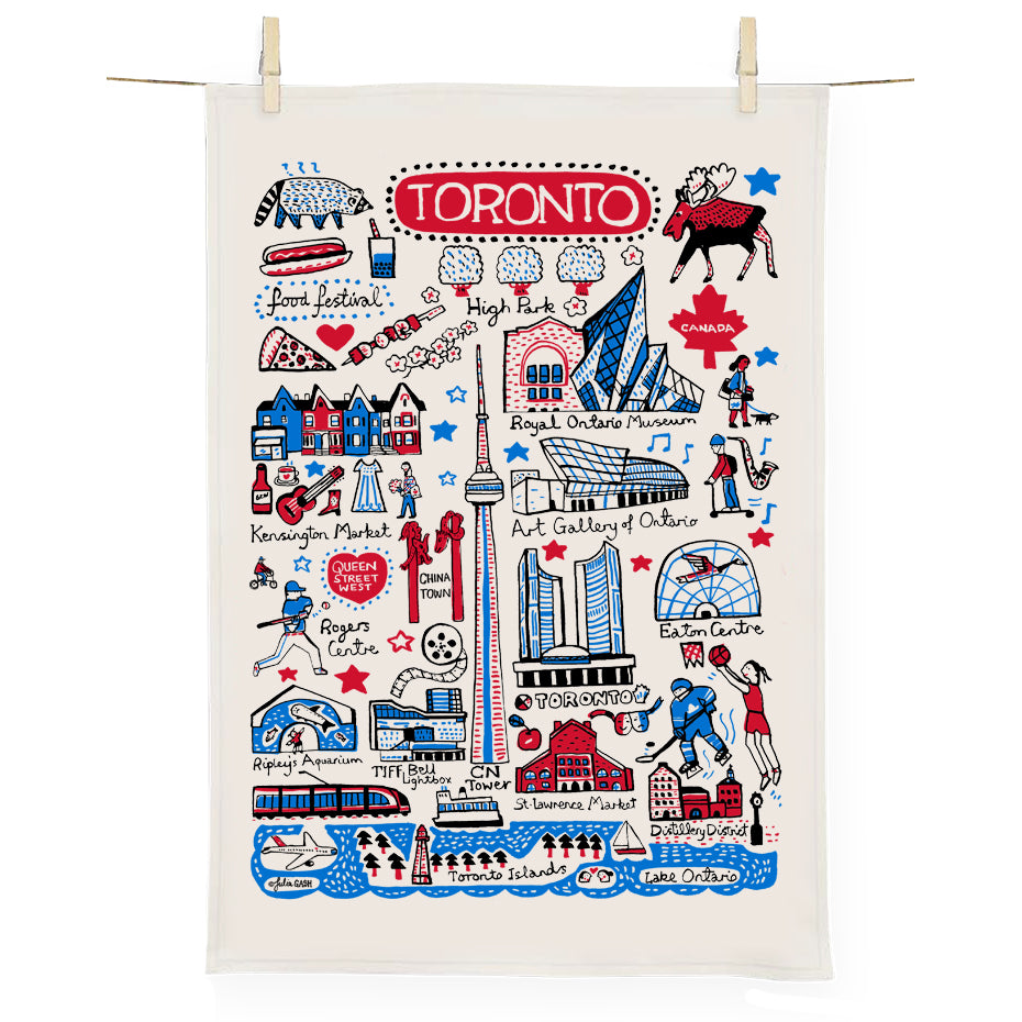 Toronto Cityscape Tea Towel