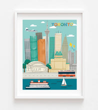 Load image into Gallery viewer, Toronto Skyline Icons Print