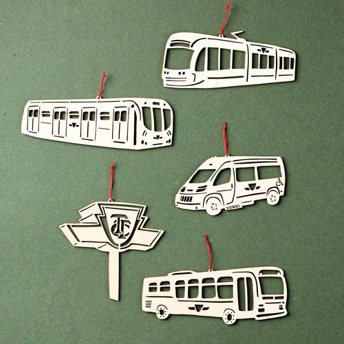 TTC Vehicle Wooden Ornaments