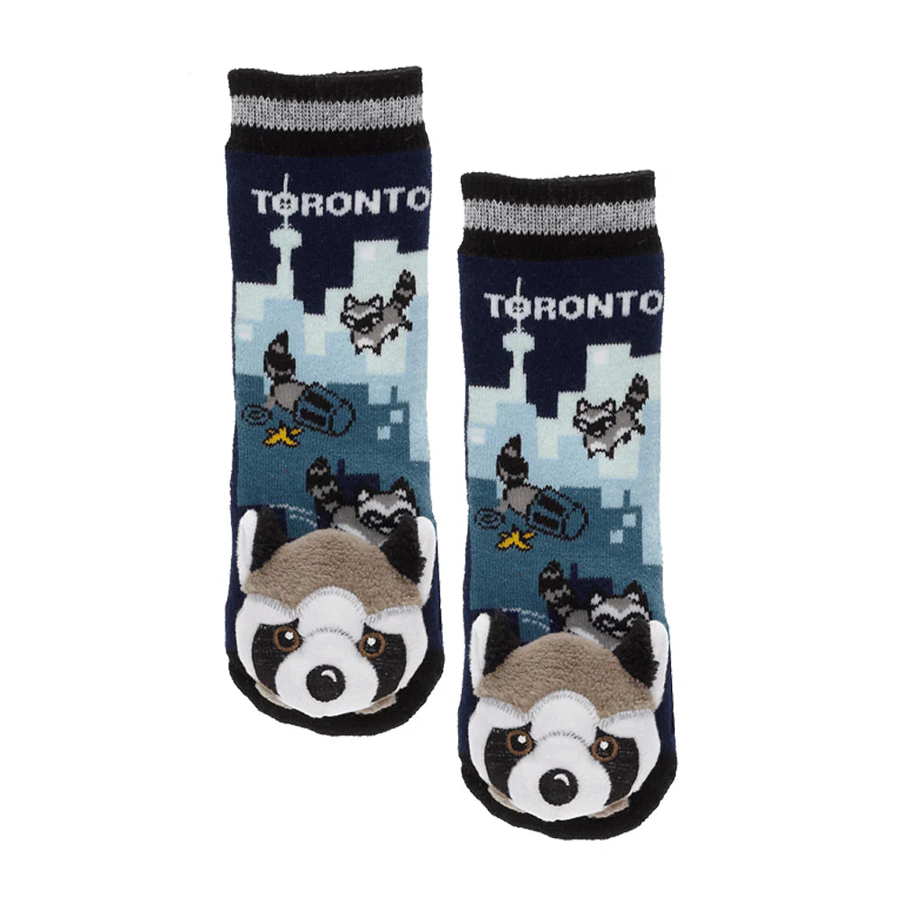 Toronto Raccoon Baby Socks