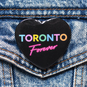 Toronto Forever Heart Shape Button