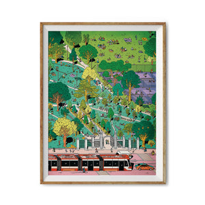 Trinity Bellwoods Bird's-Eye View Art Print