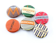 Toronto Subway Buttons: University line
