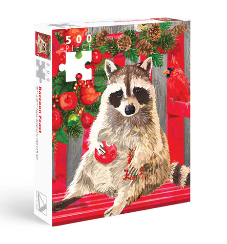 Red Handed Raccoon Jigsaw Puzzle