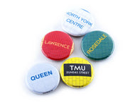 Toronto Subway Buttons: Yonge line