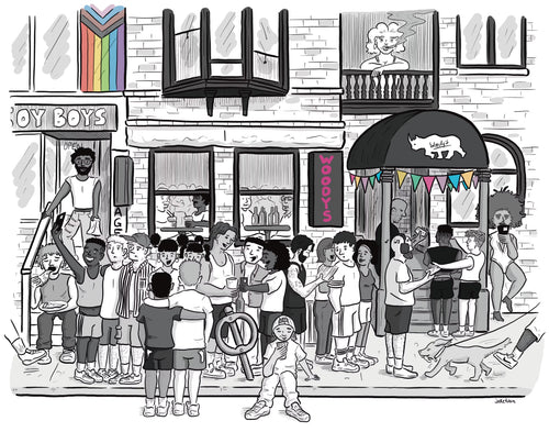 Woody's Lineup Art Print