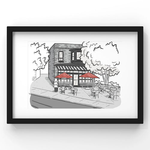 Rooster Coffee Riverdale Art Print