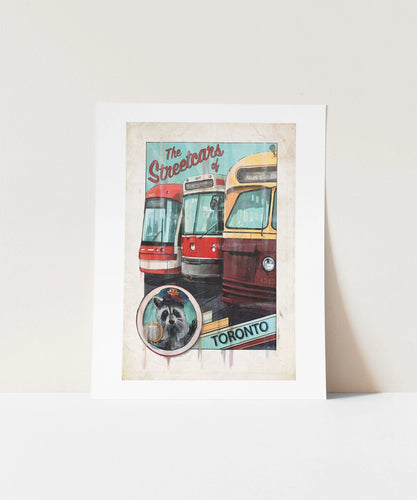 Streetcars of Toronto Art Print