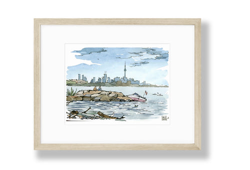 Toronto Skyline from the Island Art Print