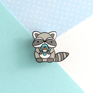Cute Raccoon Enamel Pin