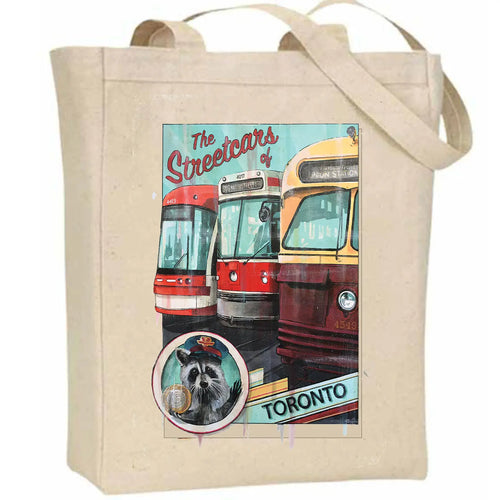 Streetcars of Toronto Tote Bag