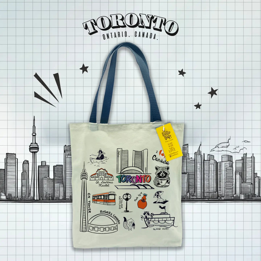 Toronto Icons Canvas Tote Bag