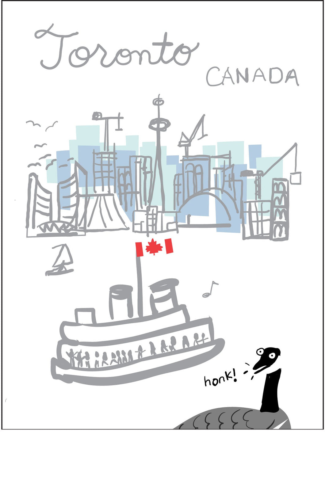 Toronto Ferry Greeting Card