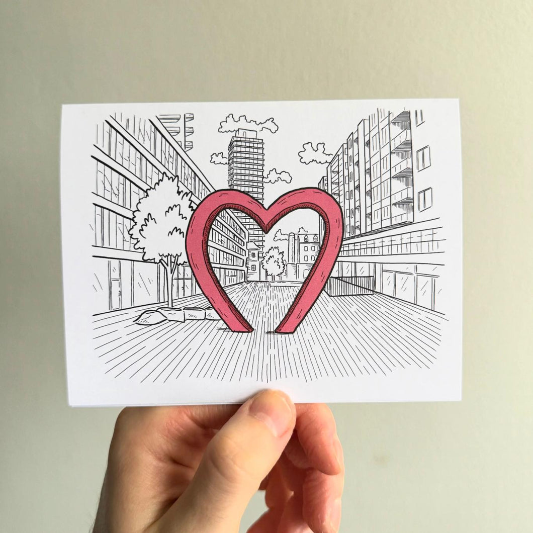 Distillery District Heart Greeting Card