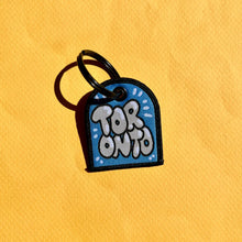 Load image into Gallery viewer, Toronto Raccoon Embroidered Keychain