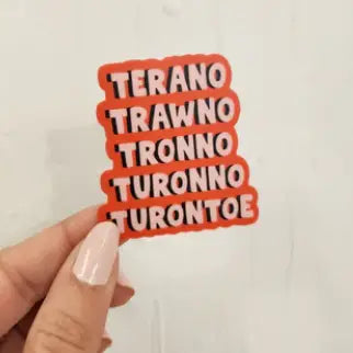 Terano Trawno Tronno... Sticker (Red)