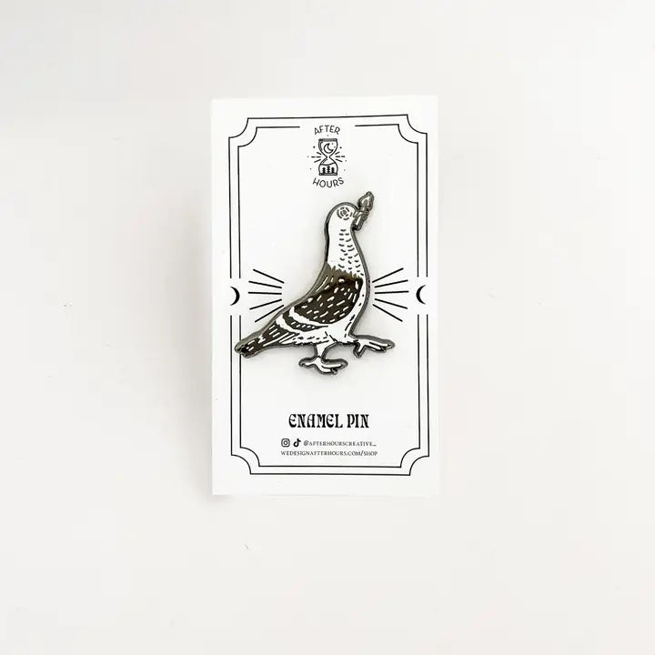 Pigeon Enamel Pin