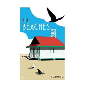 Toronto The Beaches #3 Neighbourhood Print