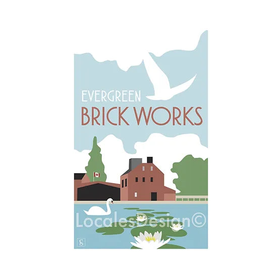 Toronto Evergreen Brickworks Neighbourhood Print