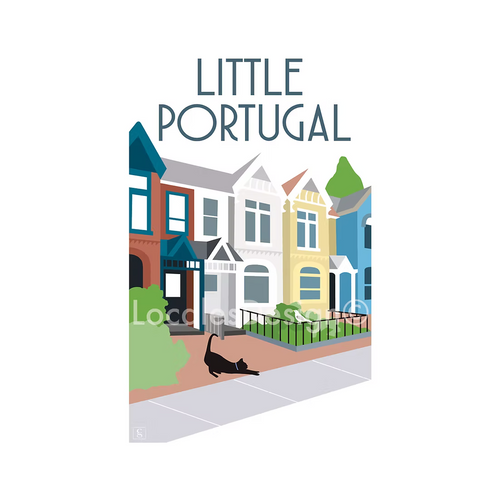 Toronto Little Portugal Neighbourhood Print