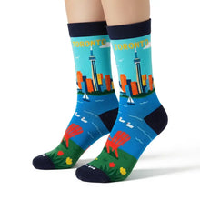 Load image into Gallery viewer, Toronto Scenic Skyline Socks (Large)