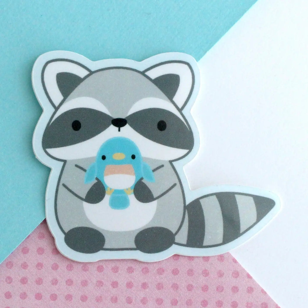 Cute Raccoon Sticker