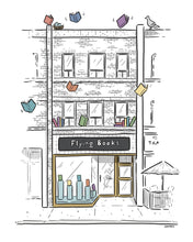 Load image into Gallery viewer, Flying Books Art Print