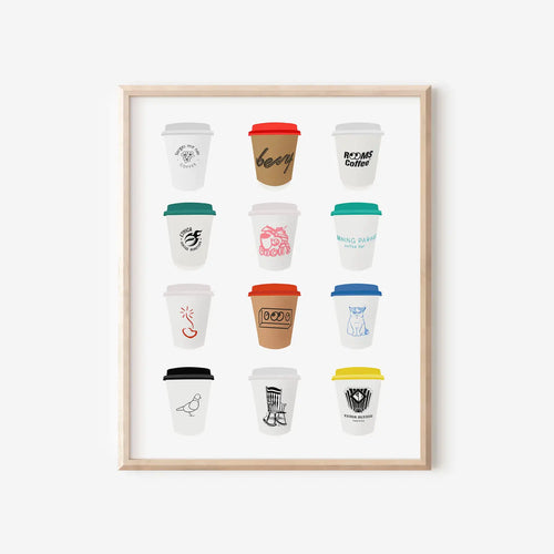 Toronto Coffee Shops print V5