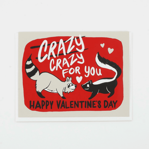 Crazy Crazy For You Valentine's Card