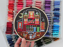 Load image into Gallery viewer, Alley Raccoon Cross Stitch Kit (6 inch)