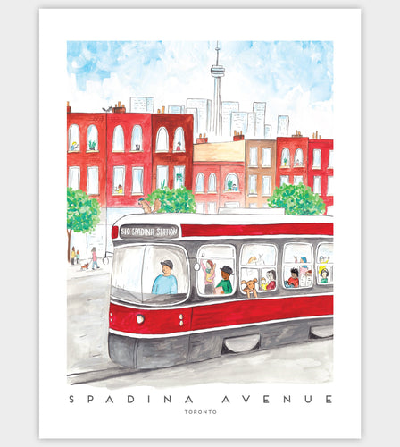 Spadina Streetcar Art Print (12