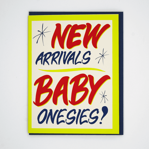 Honest Ed's Style New Baby Card