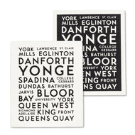 Toronto Street Names Swedish Dishcloths