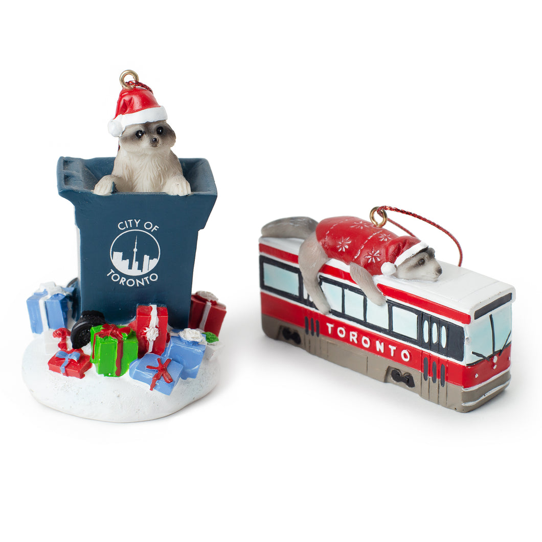 Toronto Raccoon Ornament Pack