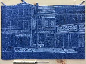 The Barn Restaurant Linocut Print (Limited Edition)