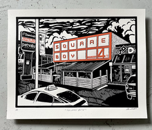 Load image into Gallery viewer, Square Boy Hamburgers Screen Print