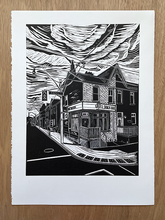 Load image into Gallery viewer, Gale&#39;s Snack Bar Linocut Print (Limited Edition)