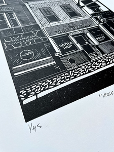 The Rosedale Diner Linocut Print (Limited Edition)