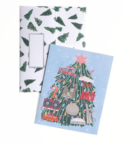 Toronto Icons Christmas Tree Card