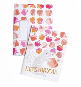 Squirrel "Nuts for You!" Greeting Card